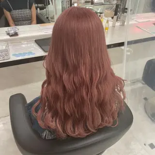 ロング カラー ヘアアレンジ ダブルカラー 韓国ヘアKYONのヘアスタイル