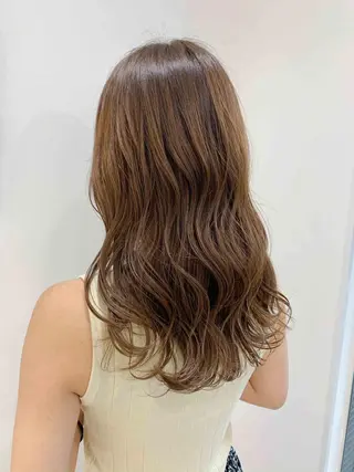 ロング カラー 縮毛矯正/髪質改善 /韓国風　山川春輝のヘアスタイル