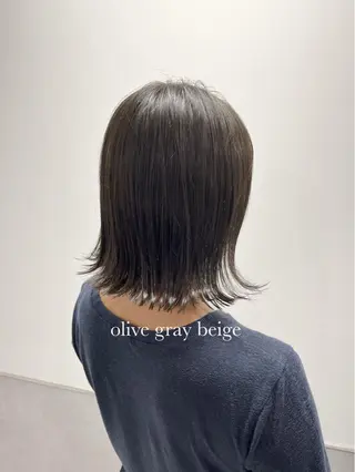 ミディアム カラー レイヤー/髪質改善/ 美髪矯正/手塚凌のヘアスタイル