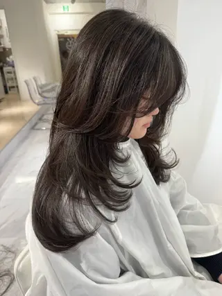 ロング rina/無料 レイヤーカット/上野のヘアスタイル