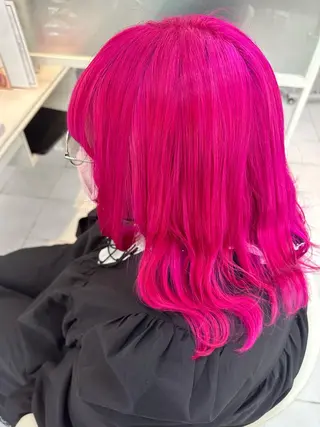 ミディアム カラー エクステ♡ヘアメ 内村麻衣のヘアスタイル