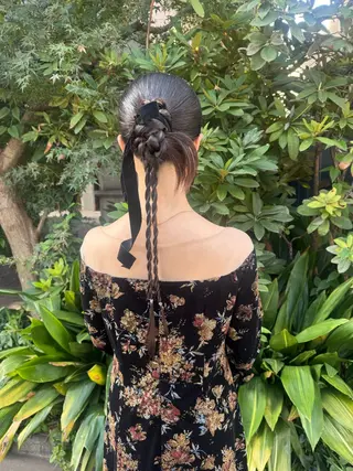 ロング ヘアアレンジ 【ヘアセット/美眉】 吉川玲のヘアスタイル