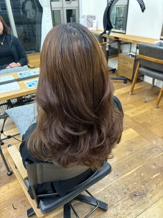 ロング パーマ よこやま なぎさのヘアスタイル