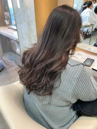 ロング パーマ 店長/mao/ 前髪/顔周りカットのヘアスタイル