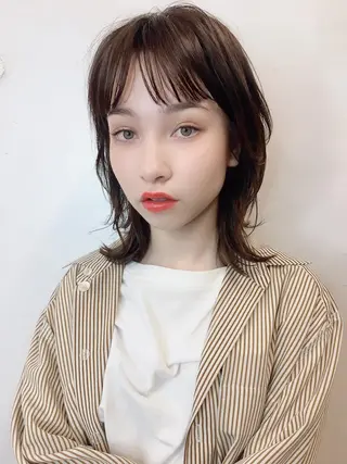ミディアム 鎌倉 彩のヘアスタイル