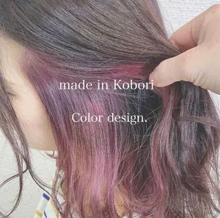 ミディアム カラー ANLY.meijijingumae所属・レイヤーカット/ 前髪顔周りカットのヘアスタイル