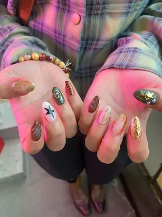 ネイル .unff所属・hana (..)個 性派/メンズネイル◎のネイルデザイン