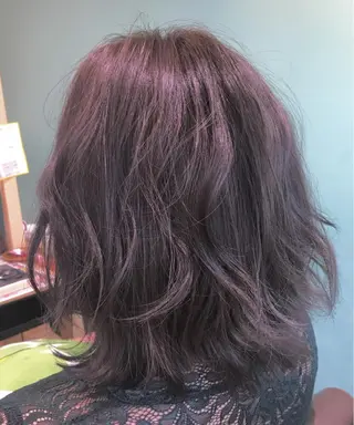 ミディアム カラー パーマ さかい なつみのヘアスタイル