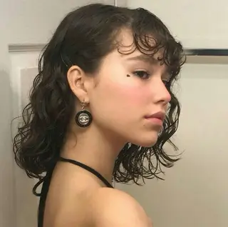 ミディアム カラー パーマ 吉田一輝 外国人パーマのヘアスタイル