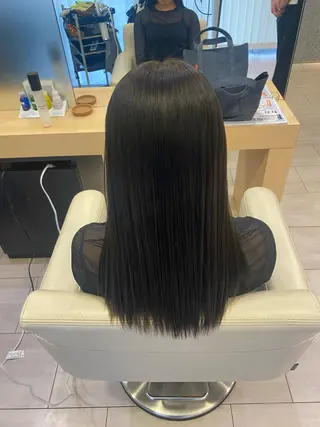 ロング カラー 武富 果音のヘアスタイル