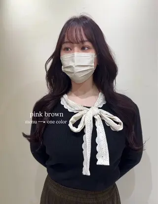 ロング カラー ワンホン×髪質改善 つのーか🩶‪🫧のヘアスタイル