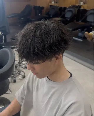 ショート カラー パーマ 福井祥太／海外風 /プードルパーマのヘアスタイル