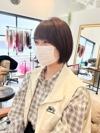 ショート 【髪質再整&黄砂除去 カラー】⚜️ぐっちのヘアスタイル