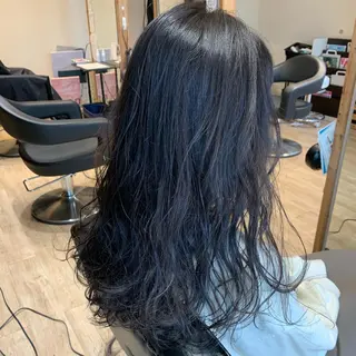 セミロング カラー 大久保 隆蔵のヘアスタイル