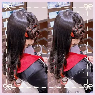 ロング ヘアアレンジ エクステ♡ヘアメ 内村麻衣のヘアスタイル