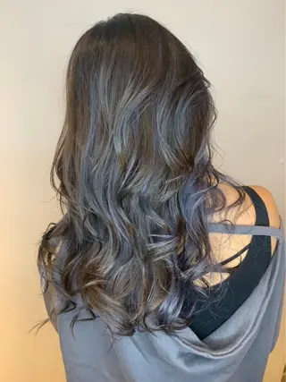 ロング カラー 韓国風・ブリーチなし ・あり後藤　一斗店長のヘアスタイル
