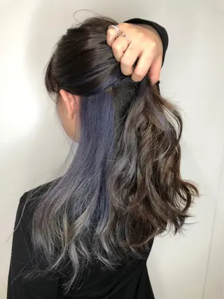 ロング カラー ヘアアレンジ HairSignature所属・ブリーチ指名神戸 No.1美容師RENのヘアスタイル