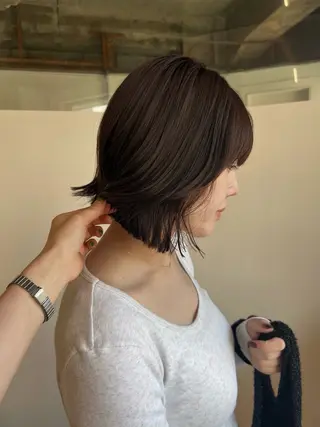 ミディアム the hinc所属・miyu /大阪 /レイヤーカットのヘアスタイル
