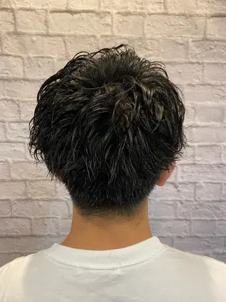 ショート パーマ メンズ 💈メンズ特化 副店長松浦一聖💈のヘアスタイル