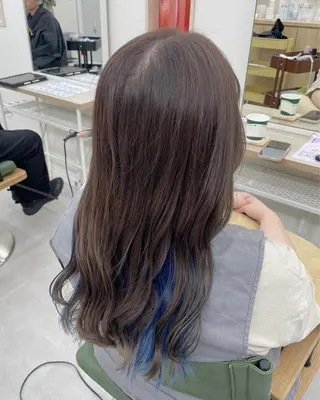 ロング カラー NaVIユウジ ブリーチカラーのヘアスタイル