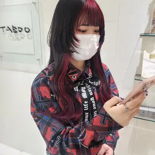 ロング カラー レイヤーカット/ ウルフカット/大橋 のヘアスタイル