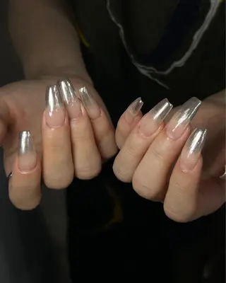 ネイル Haluca 長さ出し🍀のネイルデザイン