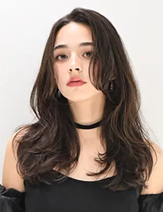 ロング カラー パーマ アートディレクター のぐちのヘアスタイル