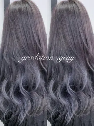 ロング カラー 横浜🍒ルーツカラー エクステ／RIEのヘアスタイル