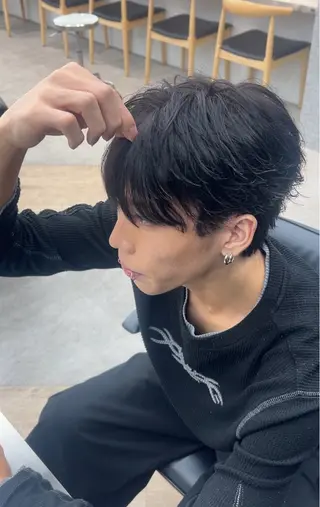 パーマ メンズ 🌀湯浅禅也🌀 /シャドウパーマ/栄のヘアスタイル