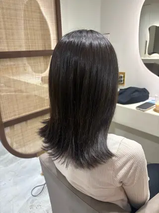 ミディアム カラー 透明感カラー🍒 池袋/hanaのヘアスタイル