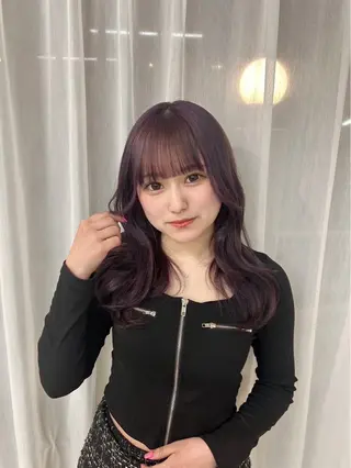 セミロング カラー suri-ru hair【スリールヘアー】所属・FURUSAWA AOIのヘアスタイル