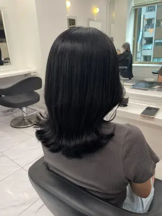 ショート カラー パーマ ヘアアレンジ キッズ ネイル マツエク・マツパ アイブロウ 🦋透明感グレージュ /韓国レイヤー🦋のヘアスタイル