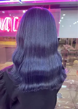 セミロング カラー パーマ ヘアアレンジ メンズ キッズ ネイル マツエク・マツパ アイブロウ ハイトーン/ピンク 💗モモ໒꒱のヘアスタイル