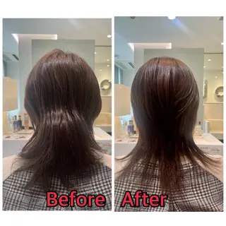 セミロング 平 真亜里のヘアスタイル