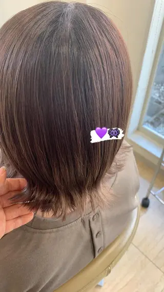 ショート カラー 工藤 彩花のヘアスタイル