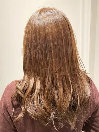 ロング カラー グレージュ/レイヤー /韓国ヘア/RISAのヘアスタイル