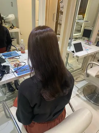 セミロング パーマ mako︴ Euphoriaのヘアスタイル