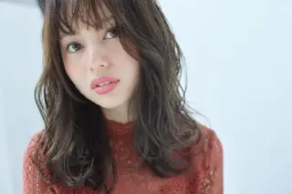 セミロング カラー 竹内啓太 ボブのヘアスタイル