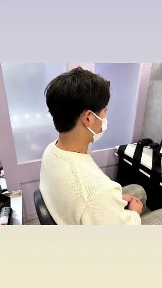 メンズ Hui.所属・縮毛矯正・髪質改善 特化 出納 直起のヘアスタイル