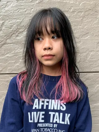 ロング カラー 似合わせウルフ/ レイヤー/山本祐輔のヘアスタイル