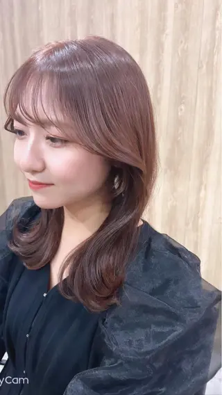 ロング カラー パーマ ヘアアレンジ メンズ キッズ ネイル マツエク・マツパ アイブロウ レイヤー／顔周り 韓国ヘア森田和貴のヘアスタイル