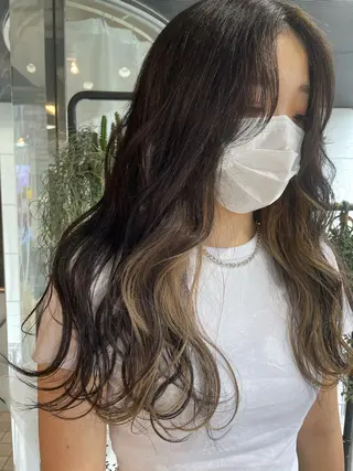 ロング カラー 韓国ヘア🦋 MIYUのヘアスタイル