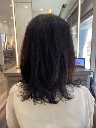 ミディアム カラー garage.所属・吉田 慎冴/メンズパーマのヘアスタイル