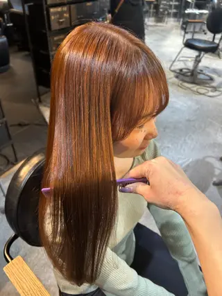 セミロング おがわ まなのヘアスタイル