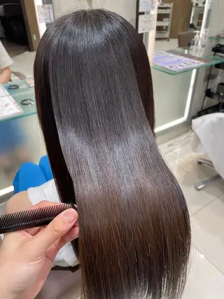 セミロング 美髪×縮毛矯正 水上真由美😘のヘアスタイル