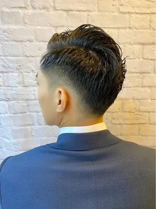 ミディアム パーマ ヘアアレンジ メンズ 【メンズカット】 黒田美穂のヘアスタイル