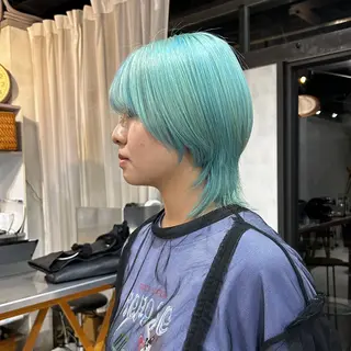 ミディアム カラー 京都/カラー/松野 翔のヘアスタイル