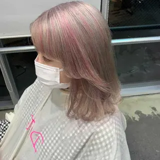 ミディアム カラー 💗💗韓国レイヤー yu-ki💗💗のヘアスタイル