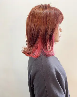 ミディアム カラー フラム所属・WATANABE MISAKIのヘアスタイル