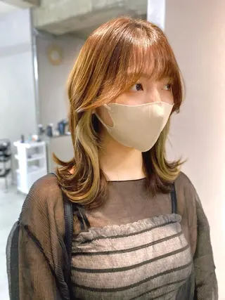 ミディアム 23°NADAUN所属・岐阜1番韓国ヘア/ 星羅/23°のヘアスタイル